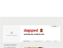 Tablet Screenshot of dagsped.pl